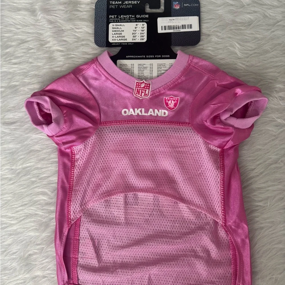 NFL Pink Oakland Raiders dogs Jersey medium